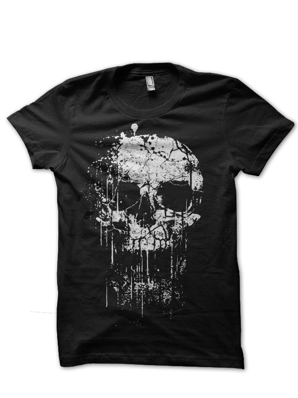Scattered Skull Dark Blue Tee (Black Available)