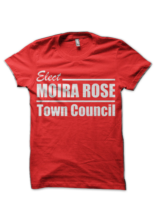 Moira Rose for Town Council!  Red T-Shirt