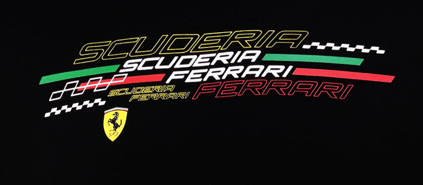 Scuderia Ferrari Crewneck Black T-Shirt