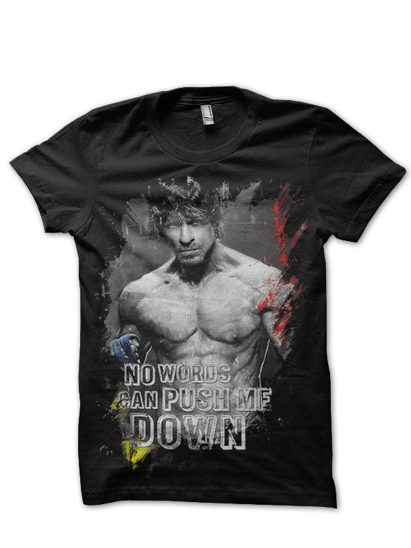 No Words Can Push Me Down Black T-Shirt