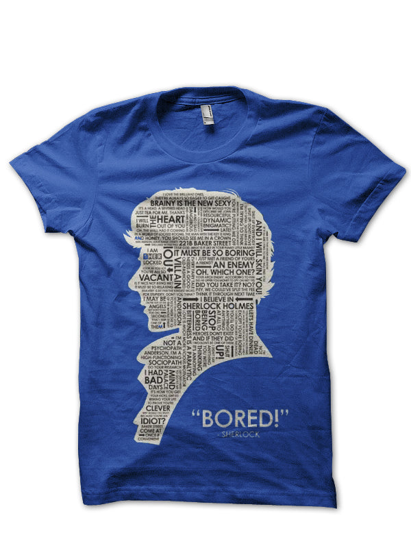 Sherlock Blue Tee (Black Available)