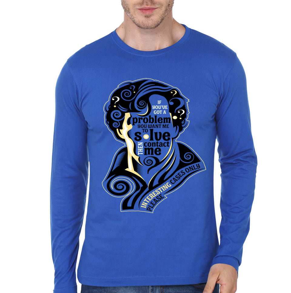 Sherlock Blue Full Sleeve Tee