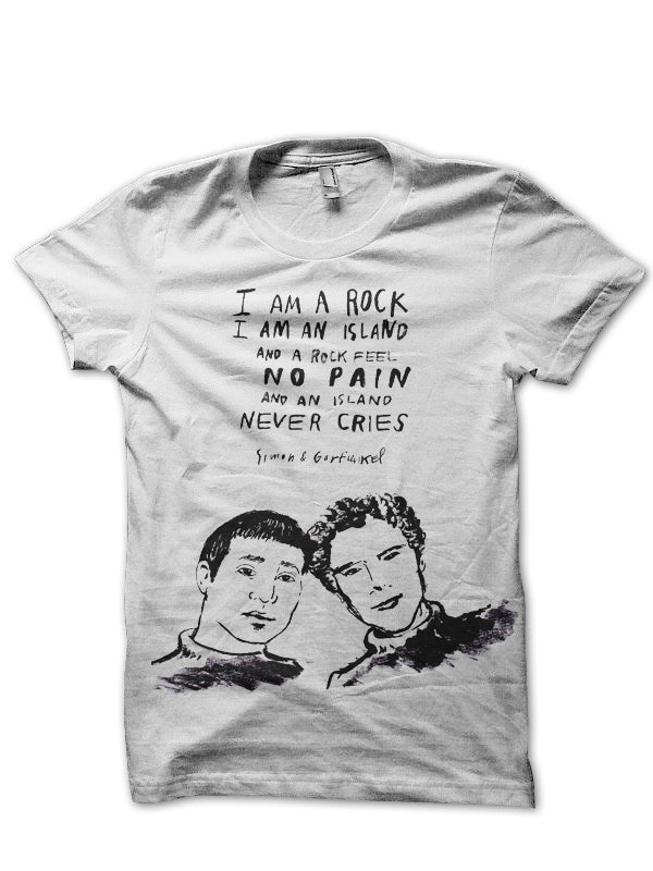 Simon & Garfunkel White Tee