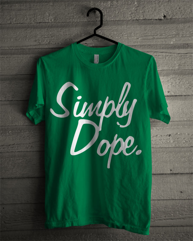 Simply Dope Blue Tee (White & Green Available)