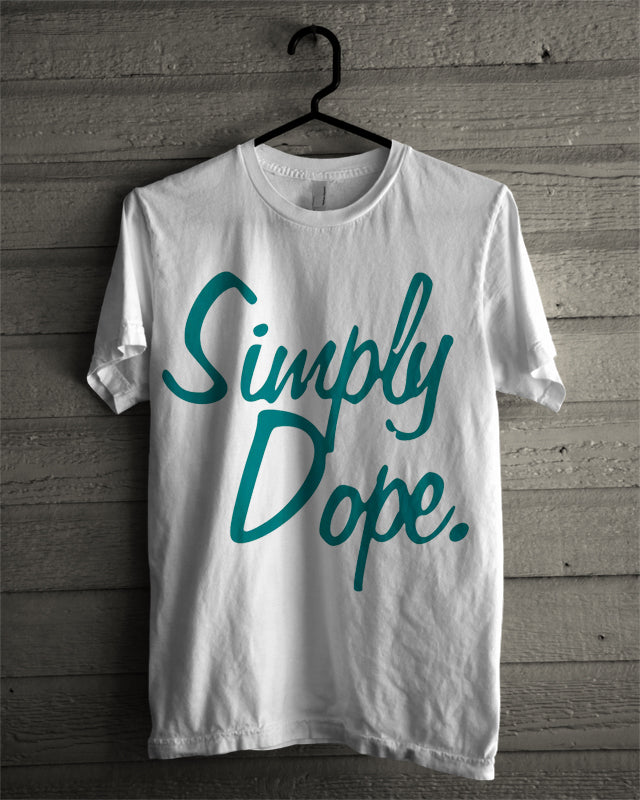 Simply Dope Blue Tee (White & Green Available)