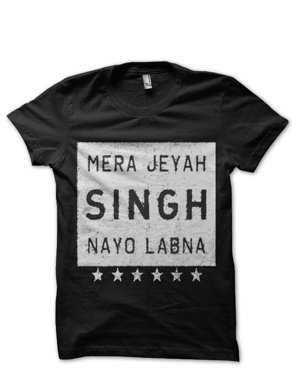 Singh Black T-Shirt