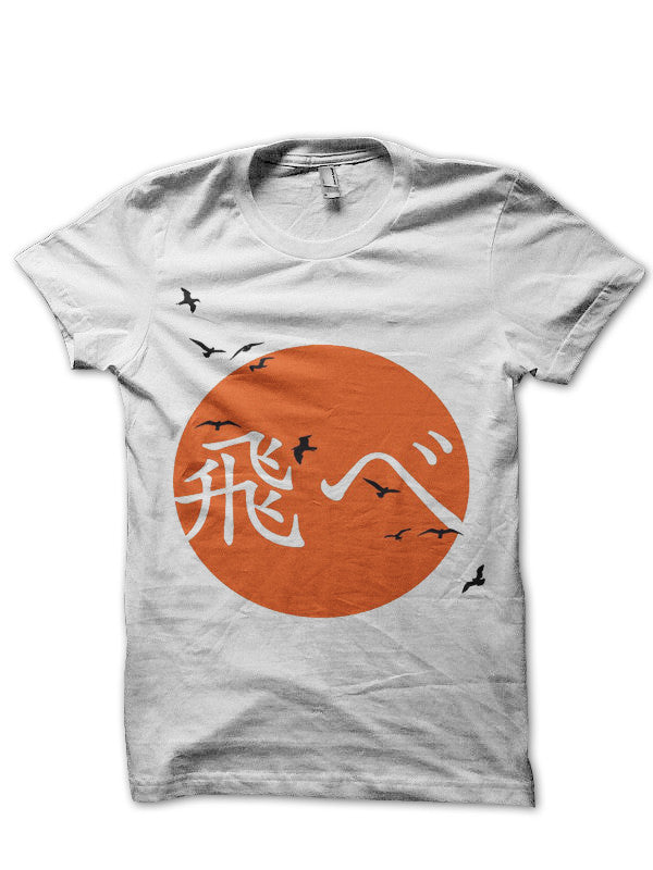 Haikyuu!! Karasuno Fly” White T-Shirt