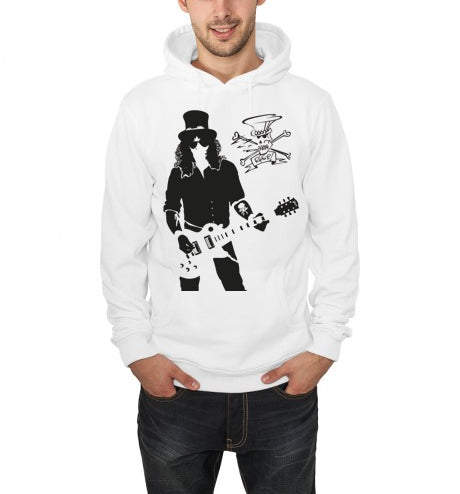 Slash White Hoodie