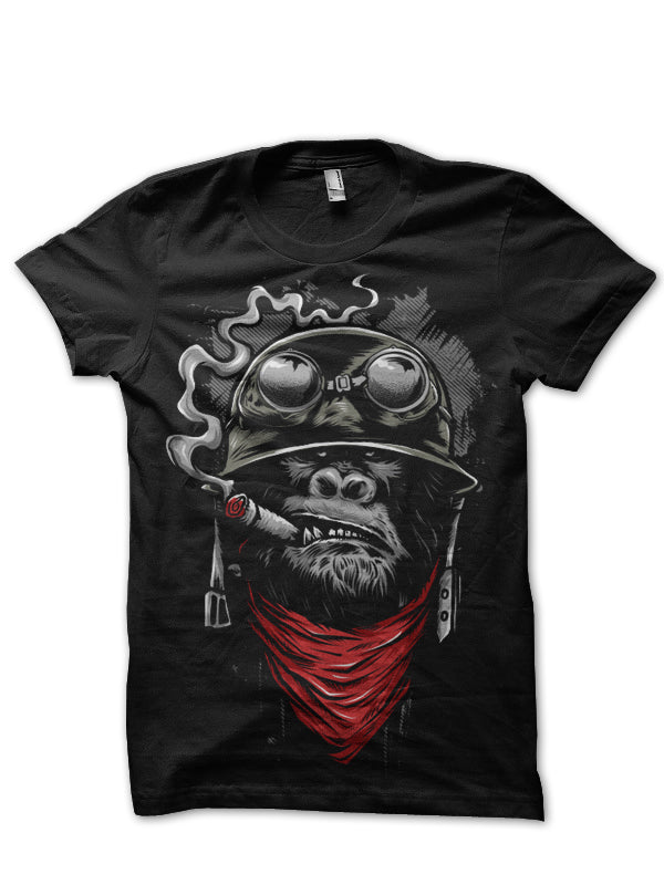 Soldier Ape Black Tee