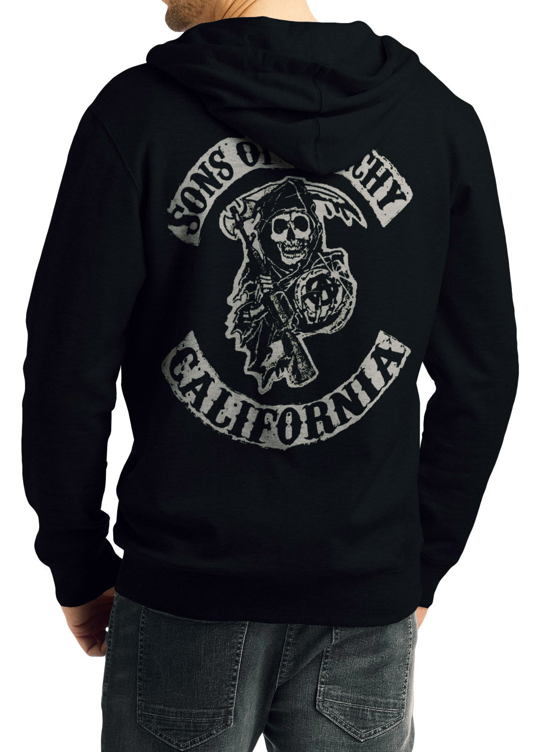King In The North Black Zipper Hoodie