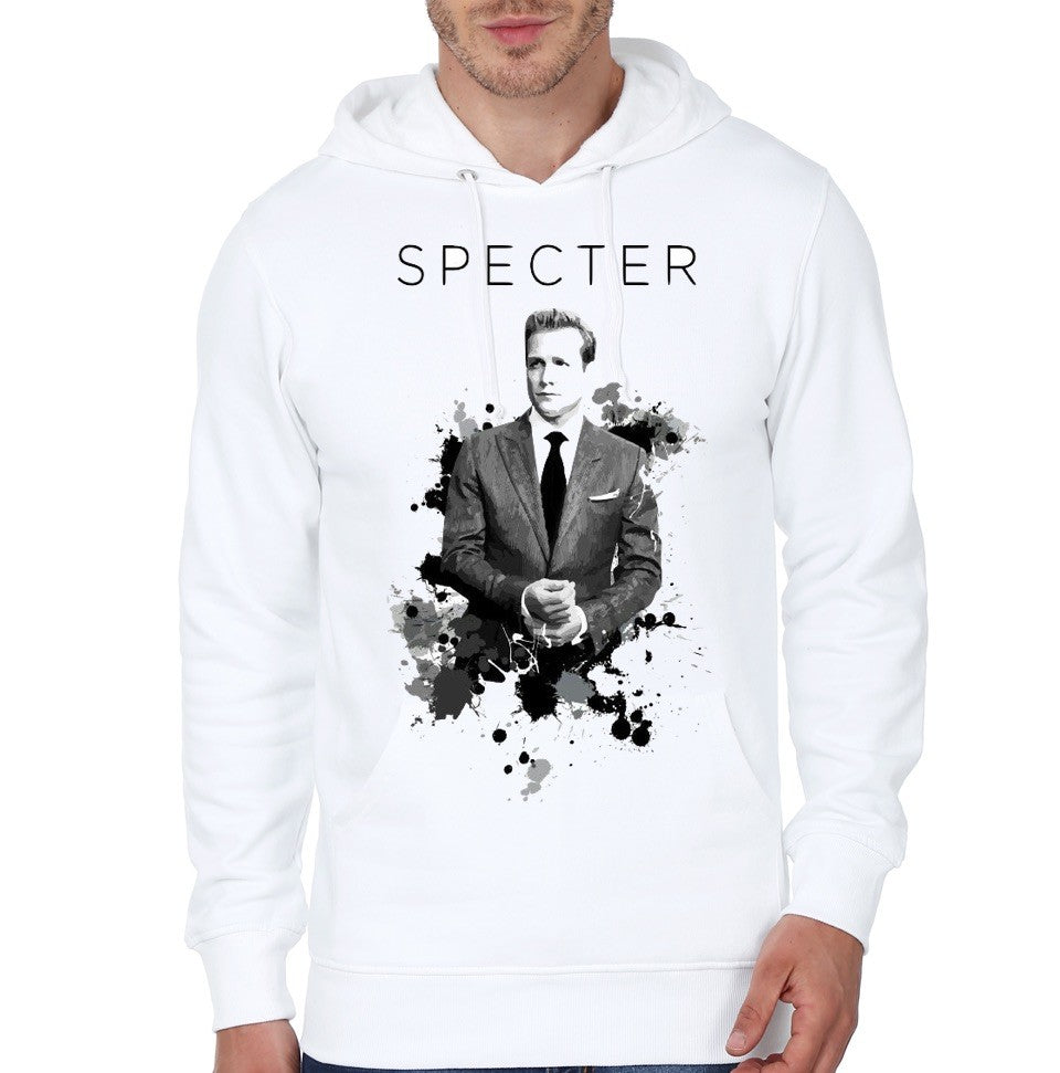 Harvey Specter White Hoodie