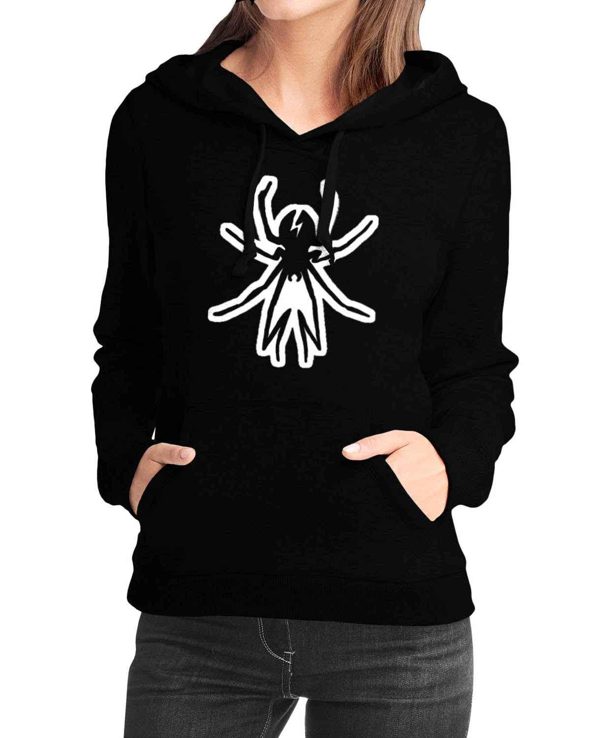 Spider Black Girls Hoodie