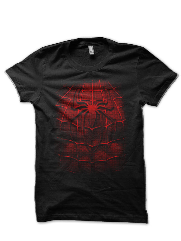 Spiderman Half Sleeve Black T-Shirt