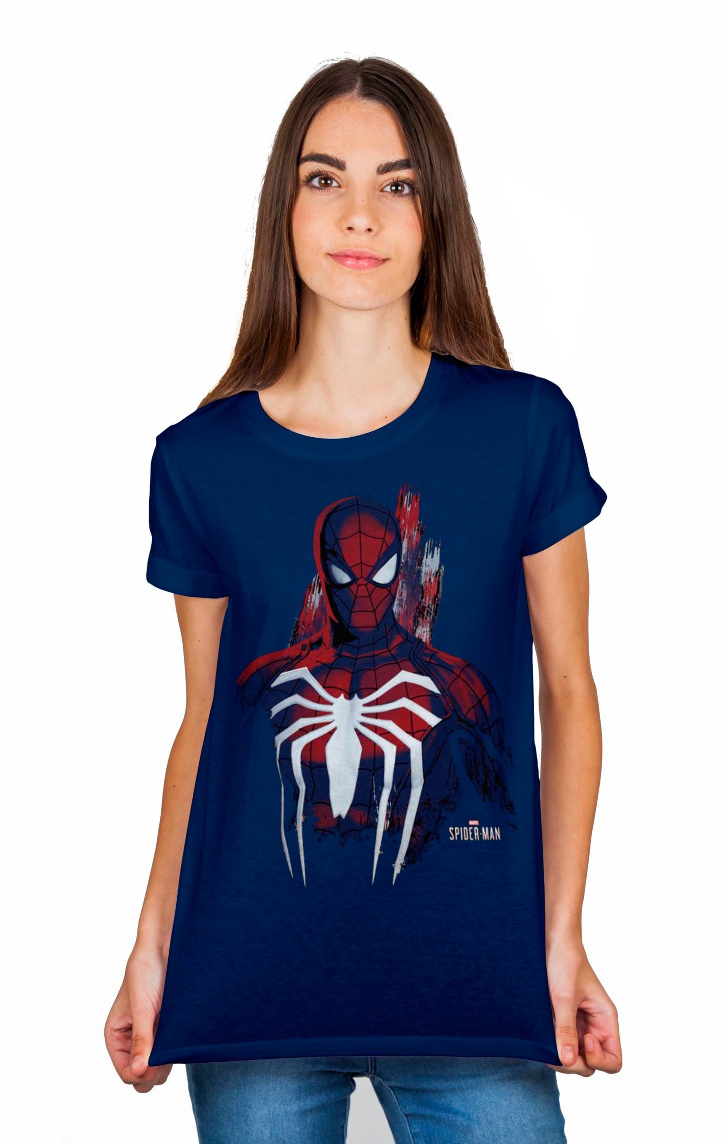 Spiderman Navy Blue Women’s T-Shirt