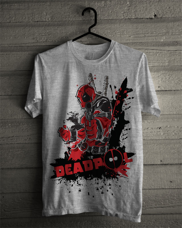 Deadpool Yellow Tee (Grey & White Available)