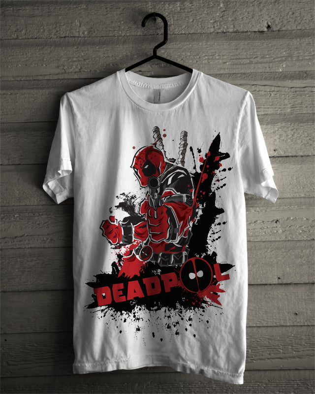 Deadpool Yellow Tee (Grey & White Available)