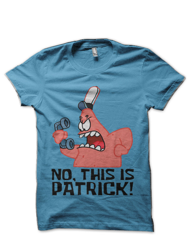 Spongebob Half Sleeve Light Blue T-Shirt