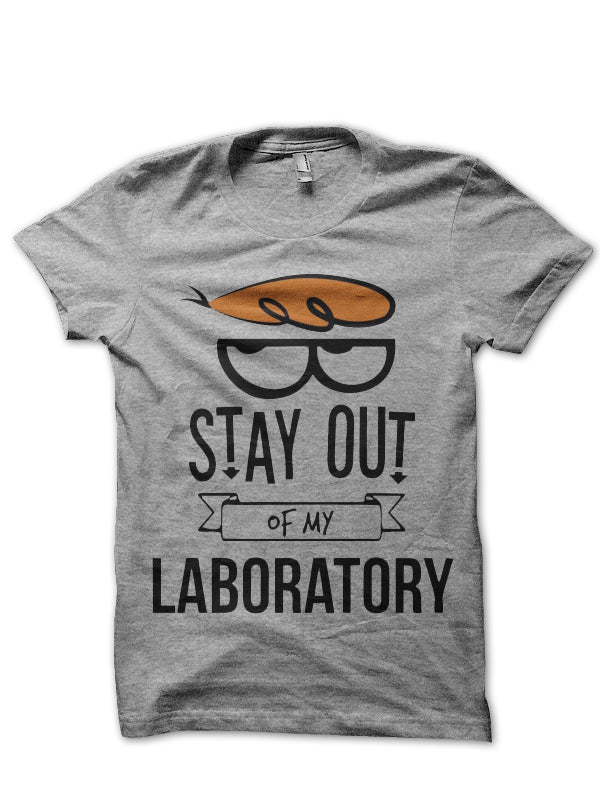 Stay Out Of My Laboratory Dexter Grey T-Shirt