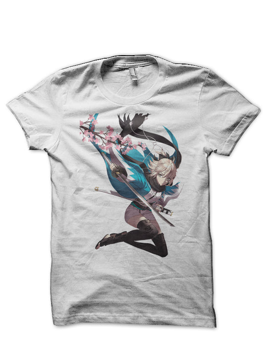 Fate Stay Night White T-Shirt