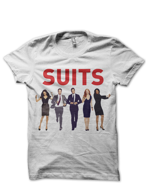 Suits White Tee