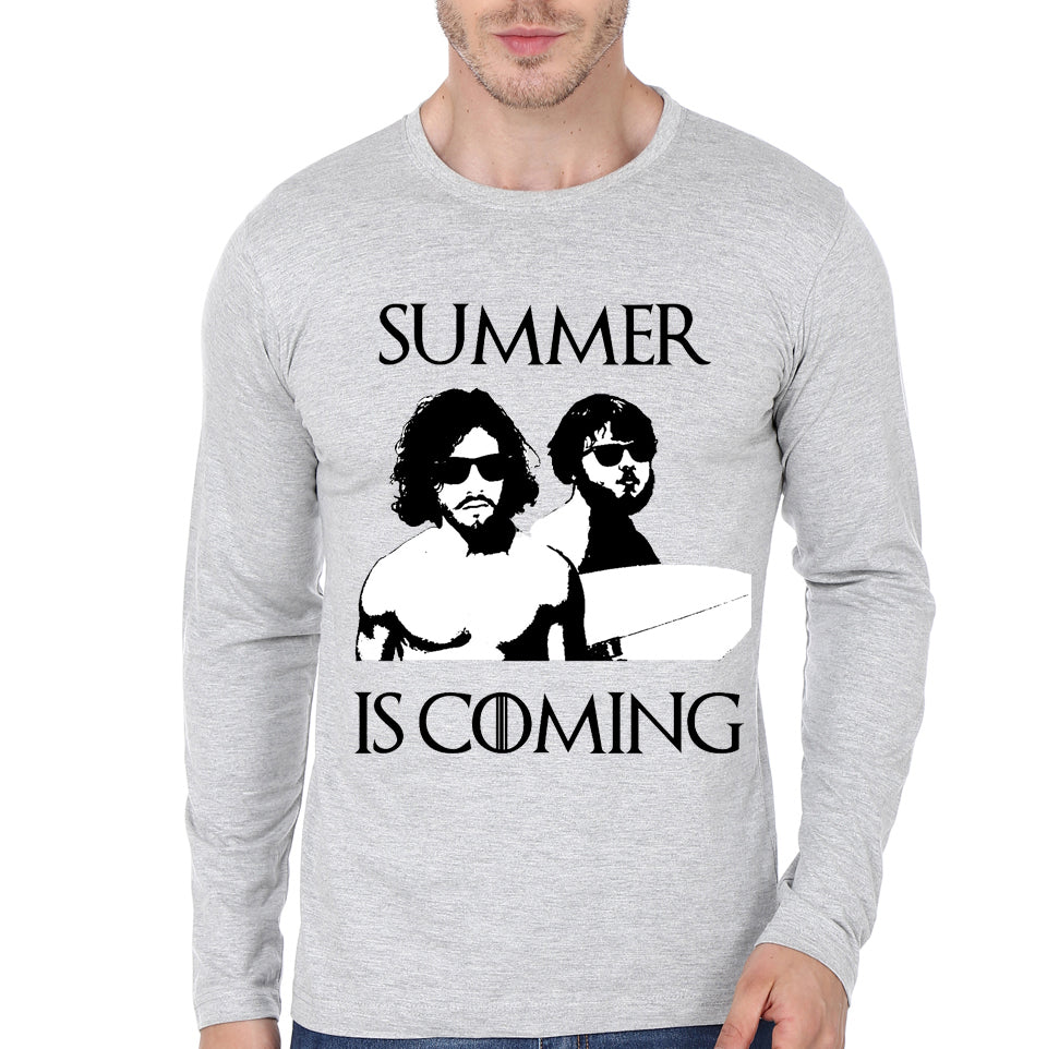 Summer Is Coming Grey Full Sleeve Tee