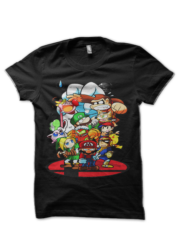Super Smash Brothers Half Sleeve T-Shirt