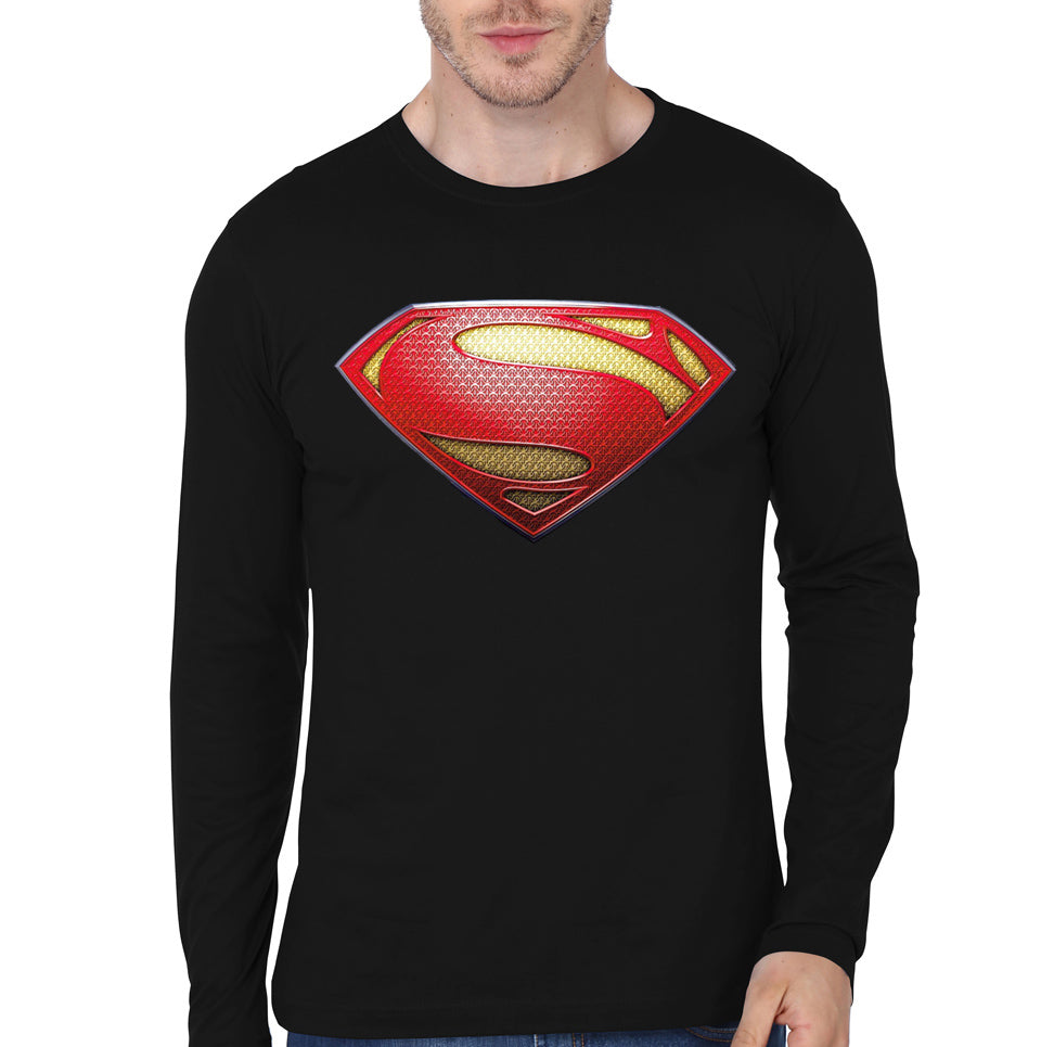 Superman Black Full Sleeve Tee