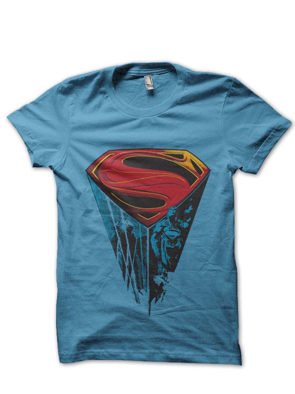 Superman Light Blue Tee