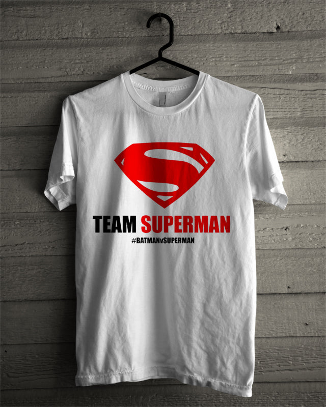 Team Superman White Tee (Grey Available)