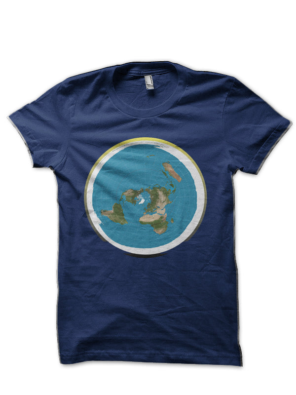 The Flat Earth T-Shirt With Firmament Day Night Cycle Half Sleeve T-Shirt
