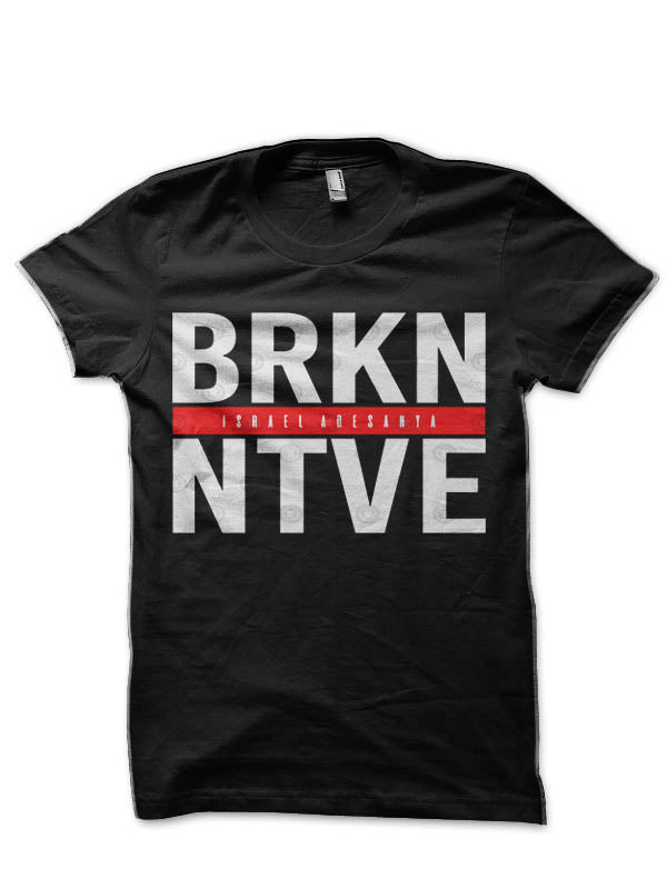 Israel Adesanya Broken Native Half Sleeve T-Shirt