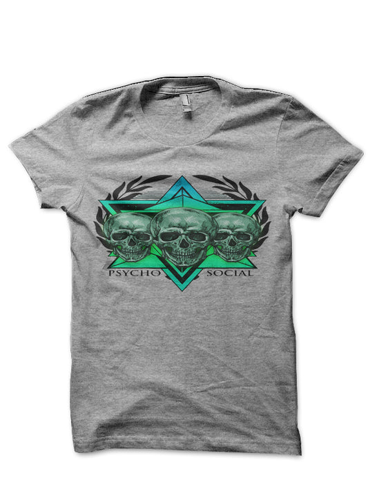 Psycho Social Grey T-Shirt