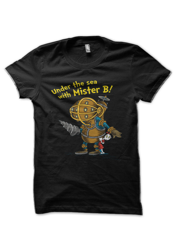 Bioshock Under The Sea With Mister B! R Half Sleeve T-Shirt