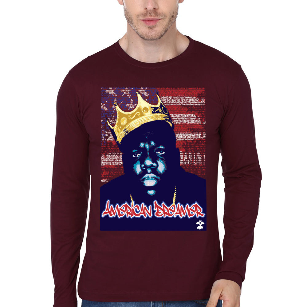 American Dreamer – Notorious B.I.G. Maroon Full Sleeve T-Shirt