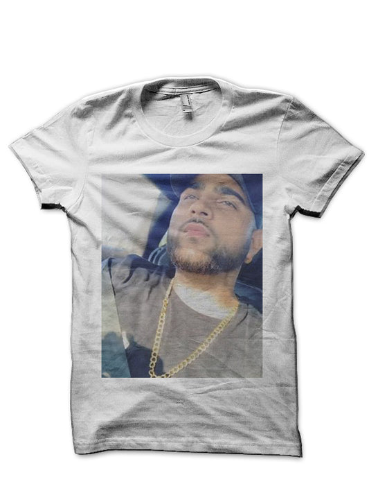 Karan Aujla White Half Sleeve T-Shirt
