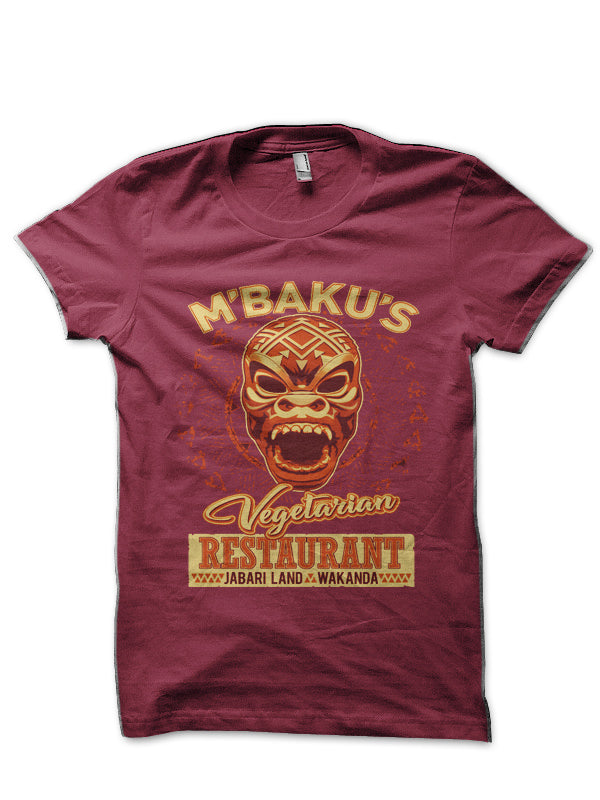 I’m Kidding. We’re Vegetarian. Maroon Half Sleeve T-Shirt