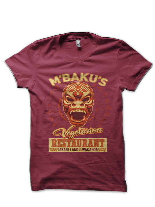I’m Kidding. We’re Vegetarian. Maroon Half Sleeve T-Shirt