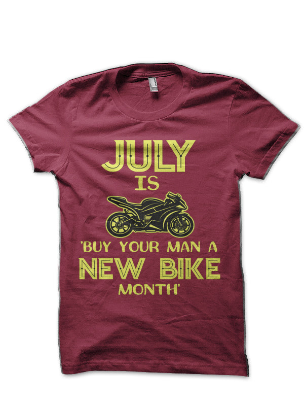 Hayabusa Sport Bike July Is Buy New Bike Month Motorcycle T-Shirt