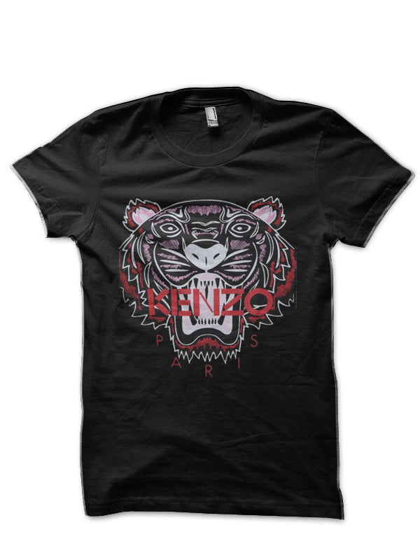 Kenzo paris Black Half Sleeve T-Shirt