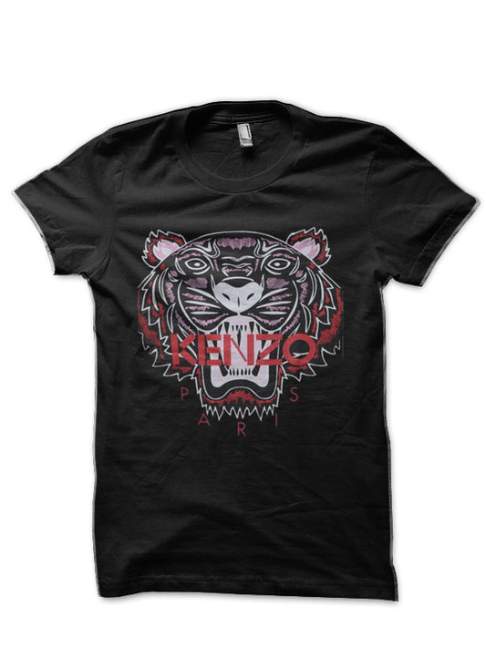 Kenzo paris Black Half Sleeve T-Shirt