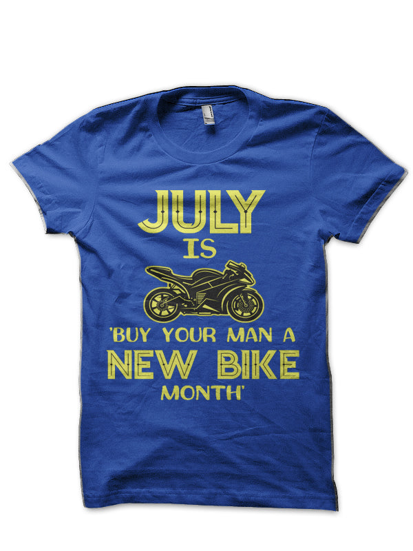 Hayabusa Sport Bike July Is Buy New Bike Month Motorcycle T-Shirt