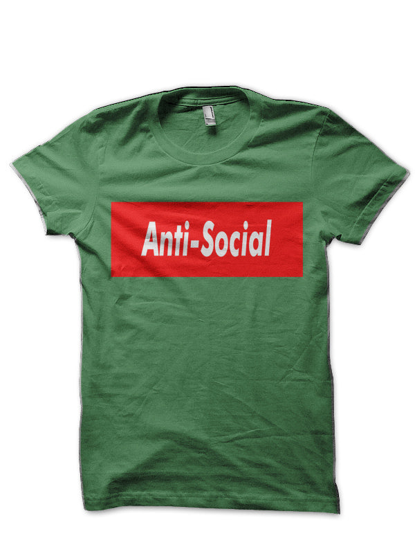 Anti Social Half Sleeve  T-Shirt