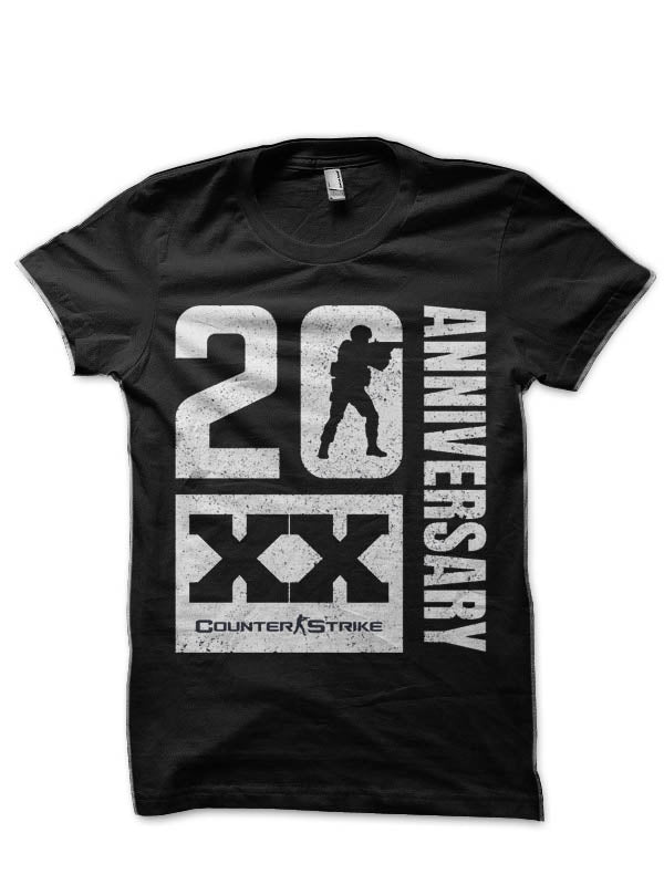 Counter Strike 20th Anniversary Half Sleeve T-Shirt