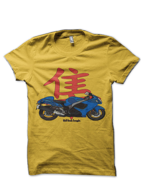 Hayabusa Yellow Half Sleeve T-Shirt
