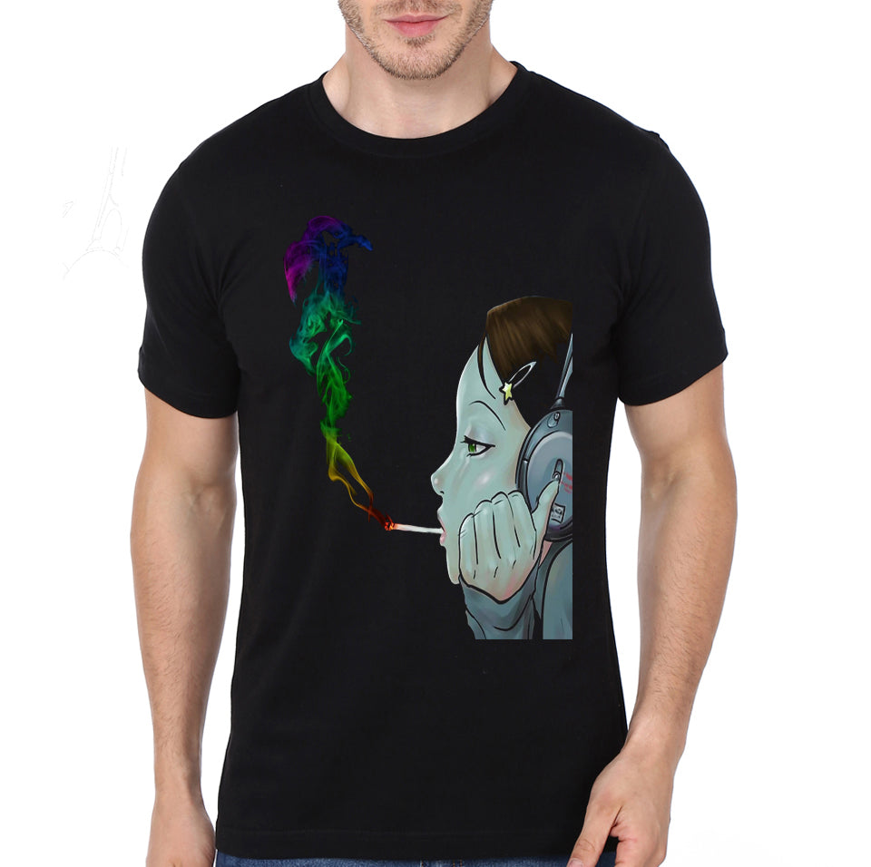Teen Smoker Black Tee