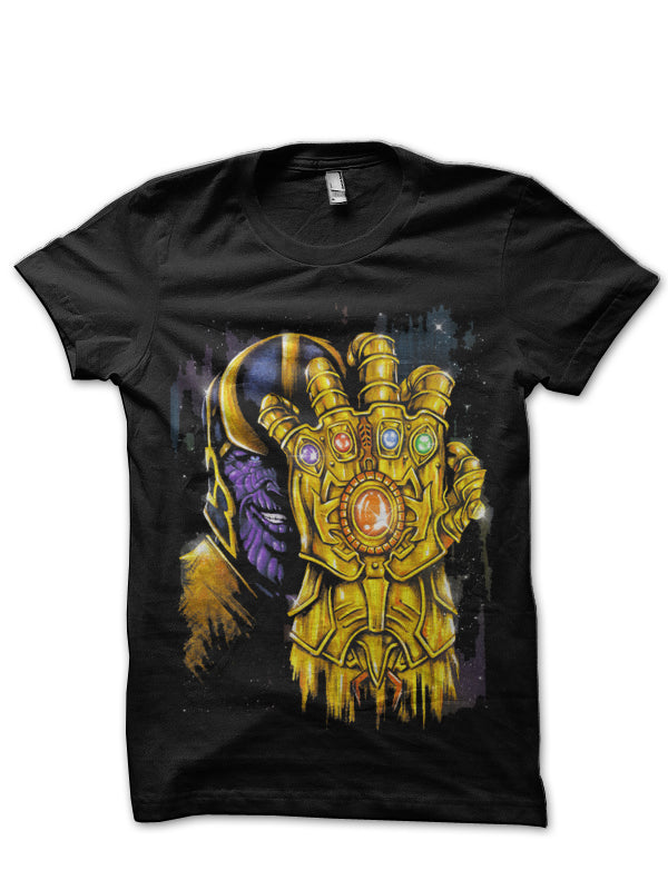 Thanos Infinity Gauntlet  Black T-Shirt