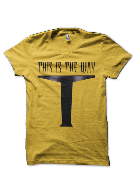 This is the Way Visor – Full Front Yellow  T-Shirt