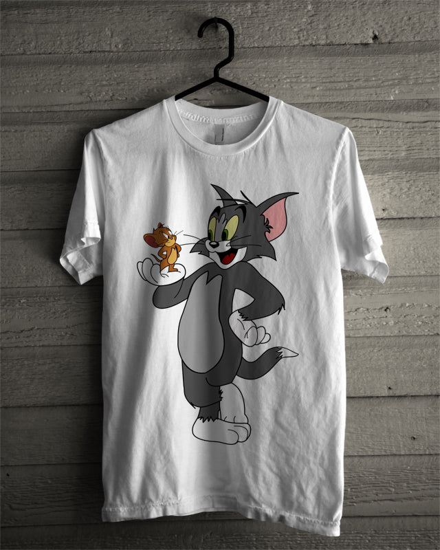 Tom & Jerry White T-Shirt
