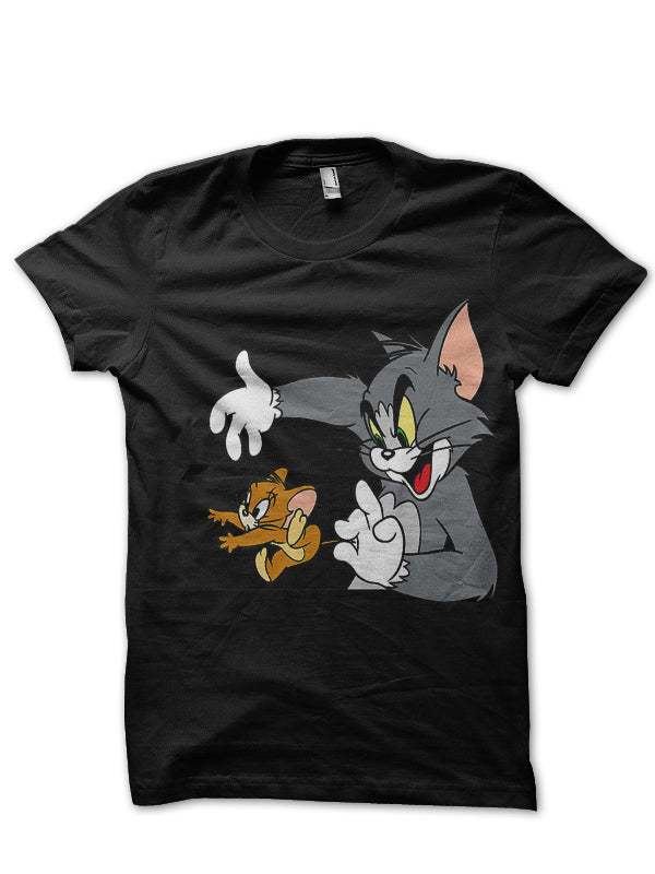 Tom & Jerry Black Tee