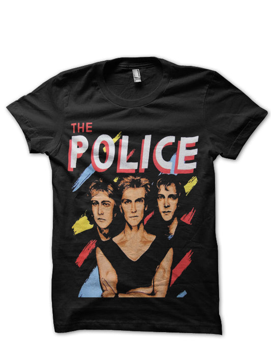 The Police Beach Towel Black T-Shirt